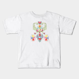 Midsummer Festival Flowers Garland Kids T-Shirt